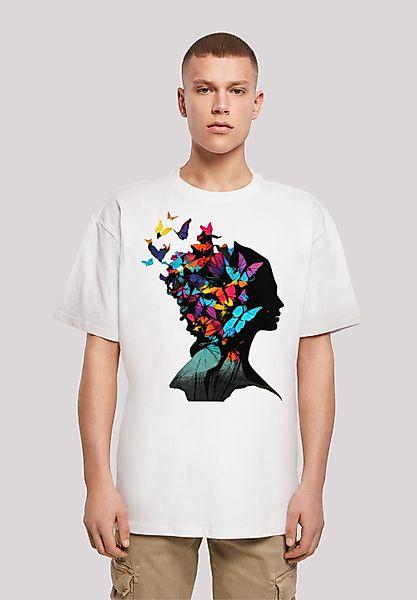 F4NT4STIC T-Shirt Schmetterling Silhouette OVERSIZE TEE günstig online kaufen