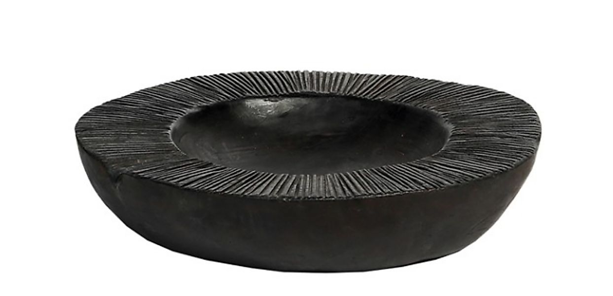 Benoa Schale aus schwarzem Teakholz - Dekoschale 20 cm günstig online kaufen