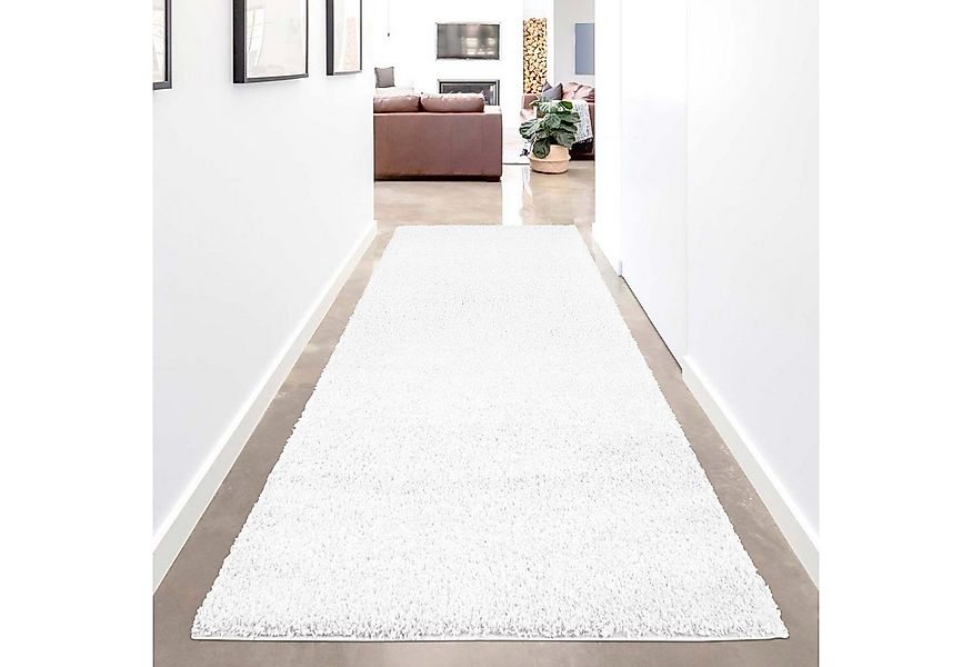 Carpet City Hochflor-Teppich Shaggi uni 500, rechteckig, Höhe: 30 mm, Läufe günstig online kaufen