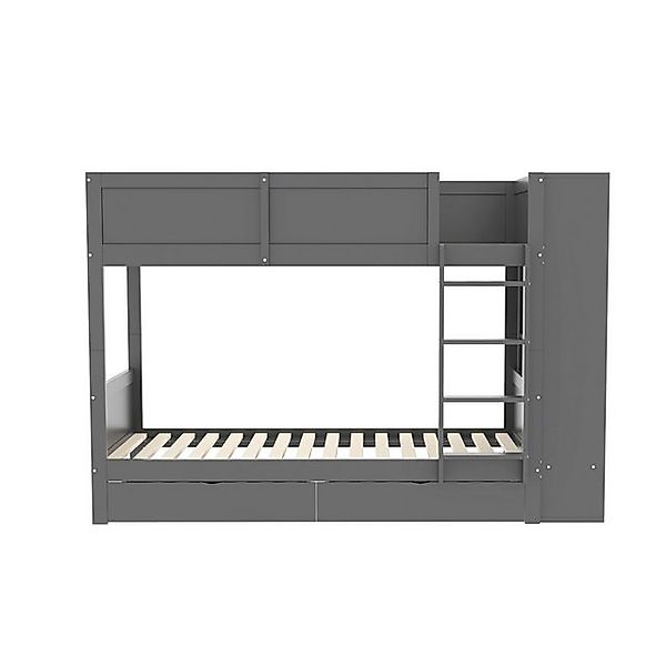 IDEASY Etagenbett Etagenbett 90x200, Stauraumbett mit großem Stauraum, (Kin günstig online kaufen