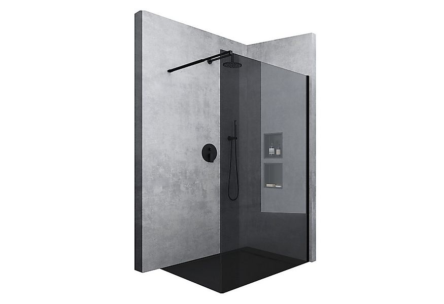 Mai & Mai Duschwand Duschwand für Dusche Duschabtrennung Schwarz Profil Gla günstig online kaufen