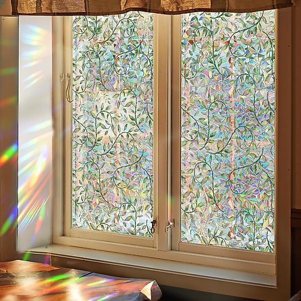 RWEUOQ Fensterfolie 2pcs dekorativer 3D-Sichtschutz, Fenster-Sichtschutzfol günstig online kaufen