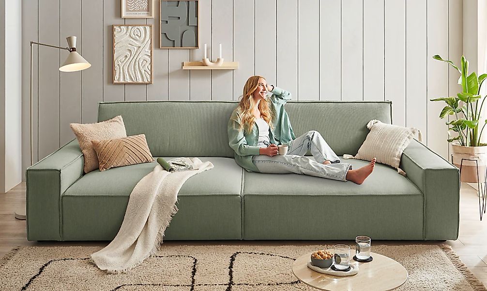 Home affaire Big-Sofa "NEU: SHERWOOD XXL, Big-Sofa (316cm), extra tiefe Sit günstig online kaufen