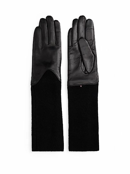Tommy Hilfiger Lederhandschuhe "HERITAGE SCRIPT LTHR GLOVES" 2 Stk. tlg. Re günstig online kaufen