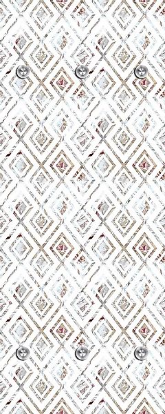 queence Garderobenleiste "Rauten" mit 6 Haken, 50 x 120 cm günstig online kaufen