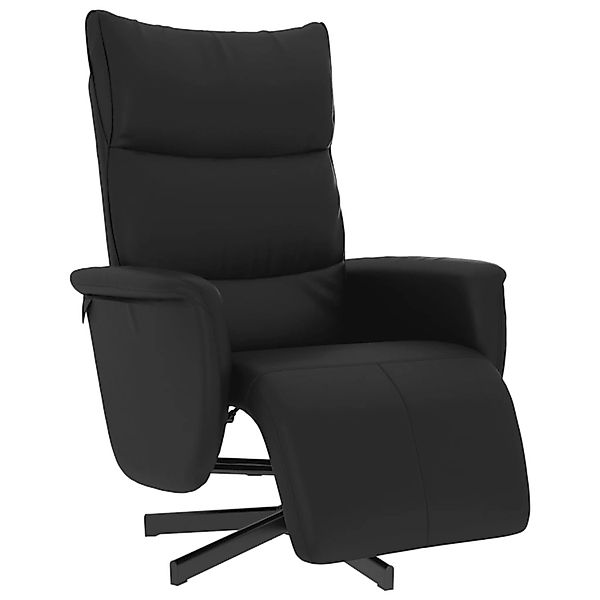 vidaXL Relaxsessel mit Fußteil Schwarz Kunstleder 356589 günstig online kaufen