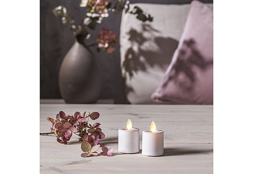 MARELIDA LED-Kerze Mini Kerzenset Teelicht bewegte Flamme mit Batterien Tim günstig online kaufen