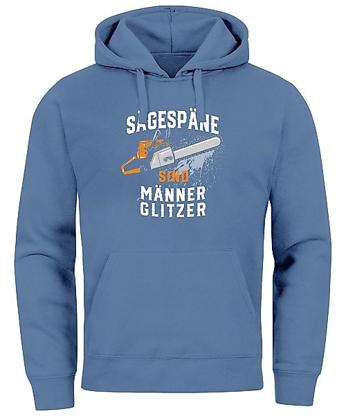 Neverless Hoodie Hoodie Herren Spruch Sägespäne günstig online kaufen