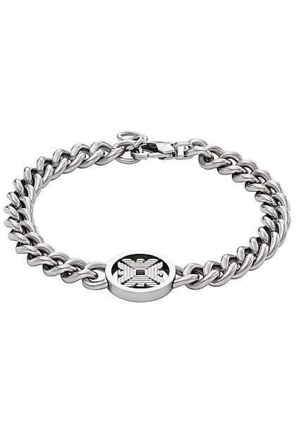 Emporio Armani Edelstahlarmband KREIS, RUND, LOGO, günstig online kaufen