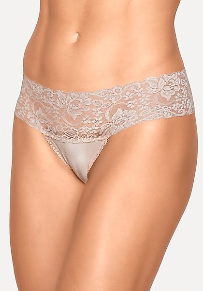 Vivance Brasilslip, (3er-Pack), aus elastischer Baumwolle mit floraler Spit günstig online kaufen