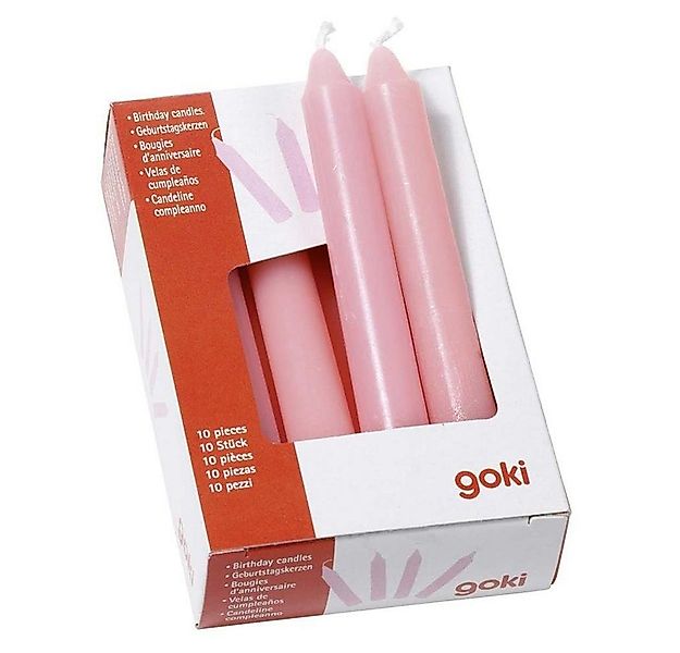 goki Geburtstagskerze, Rosa, 10er Set, für Geburtstagszug günstig online kaufen