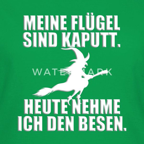 Spreadshirt T-Shirt Hexe Mit Besen Lustiger günstig online kaufen