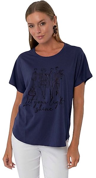 Estefania for woman Rundhalsshirt 194-1224, mit überschnittenen Ärmeln und günstig online kaufen
