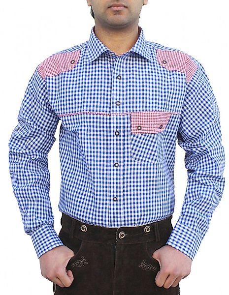 German Wear Trachtenhemd GW1243 Blue Bayerisches günstig online kaufen
