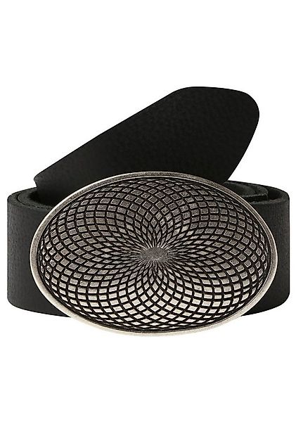 Rettungsring Gürtel Ledergürtel mit austauschbarer Schließe »Mantra Silber« günstig online kaufen