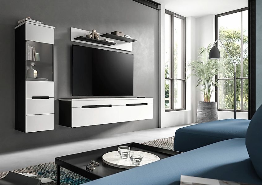 Home affaire Wohnwand "REHAT, TOPSELLER, 3-teilig, inkl. Beleuchtung, stehe günstig online kaufen