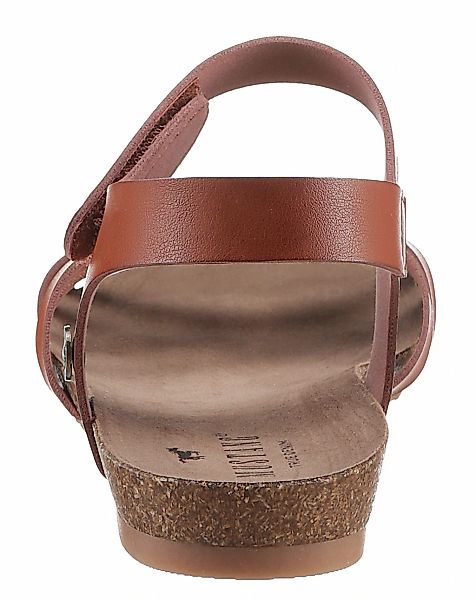 Mustang Shoes Riemchensandale, Sommerschuh, Sandalette, Klettschuh, günstig online kaufen