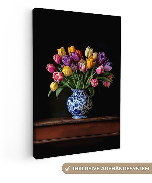 OneMillionCanvasses® Leinwandbild Tulpen - Farben - günstig online kaufen