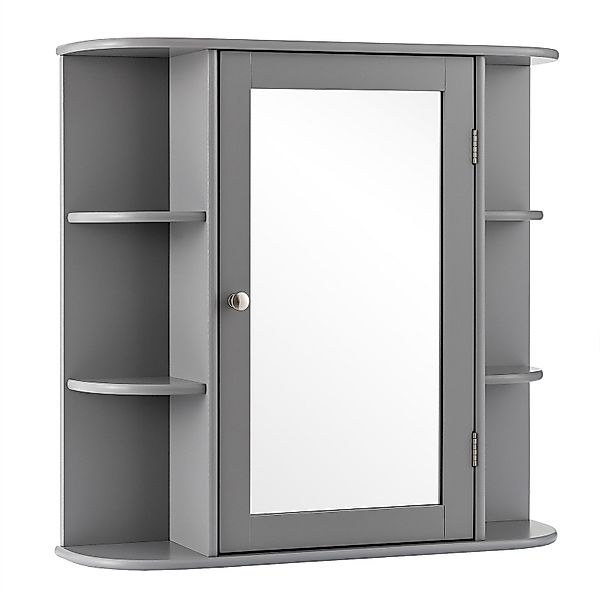 COSTWAY Spiegelschrank Badezimmerschrank mit Spiegeltür&Ablagen, hängend günstig online kaufen