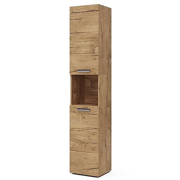 Vicco Badschrank Luna Eiche 37 x 190 cm günstig online kaufen