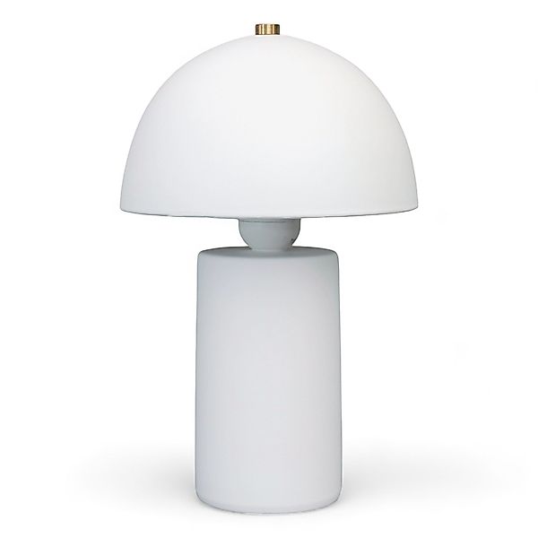 Arnusa Tischleuchte Tischlampe Pilz Keramik Weiß günstig online kaufen