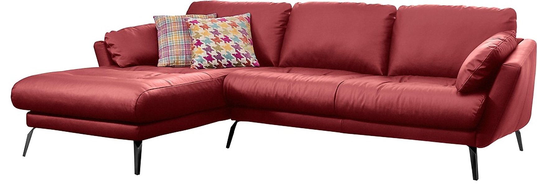 W.SCHILLIG Ecksofa "softy, toller Sitzkomfort, L-Form", mit dekorativer Hef günstig online kaufen