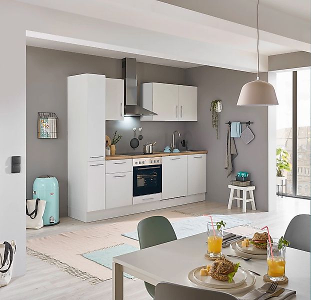 BASIC by Balculina Küchenzeile "Turin" Breite 250 cm, wahlweise mit E-Gerät günstig online kaufen