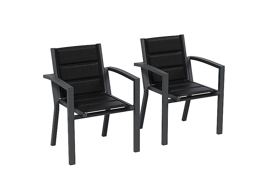 HOMALL Gartenstuhl Stapelstuhl, Esszimmerstuhl, Terrassenstuhl Textilene St günstig online kaufen