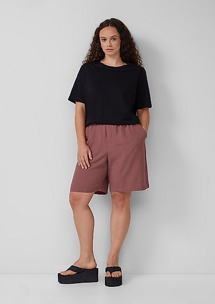 QS Shorts Hose Shorts aus Leinen-Viskose-Mix günstig online kaufen