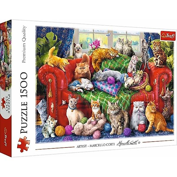 Trefl Puzzle Puzzle Katzen auf dem günstig online kaufen