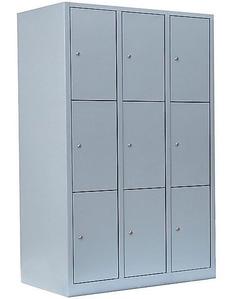 Steelboxx Fächerschrank 9 Fächer Schließfachschrank Personalschrank Spind e günstig online kaufen