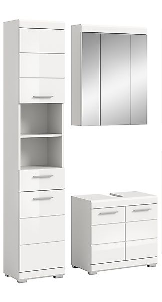 INOSIGN Badmöbel-Set »Siena, 3 teilig, bestehend aus:«, (Set), Hochschrank, günstig online kaufen