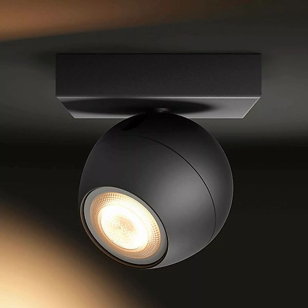 Philips Hue Buckram LED-Spot, Schwarz Erweiterung günstig online kaufen