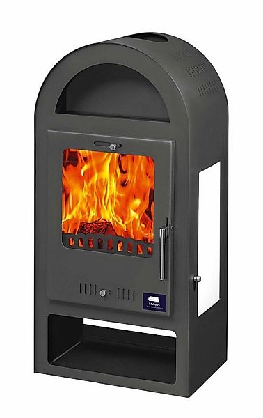 moeby24 Kaminofen Kamin Ofen Kaminofen Anthrazit Rauchrohr 7,8 KW BimSchV 1 günstig online kaufen