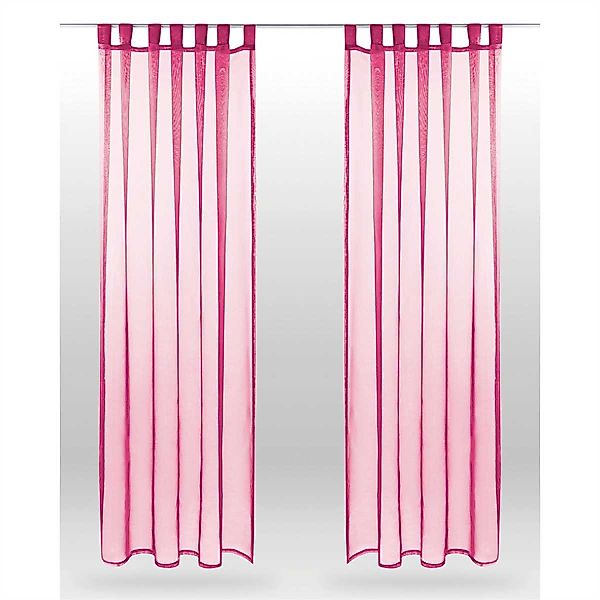 Bestlivings Vorhang, Schlaufen (2 St), transparent, günstig online kaufen