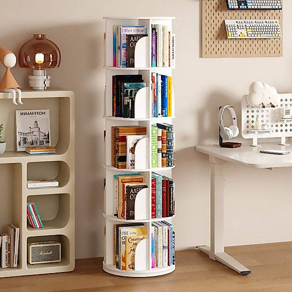 NUODWELL Bücherregal Drehbare Bücherregal, 2/3/4/5 Etagen günstig online kaufen