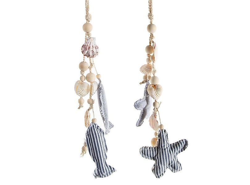 Logbuch-Verlag Dekofigur Maritime Hängedeko Set 2 TLG. Fisch Seestern Anhän günstig online kaufen