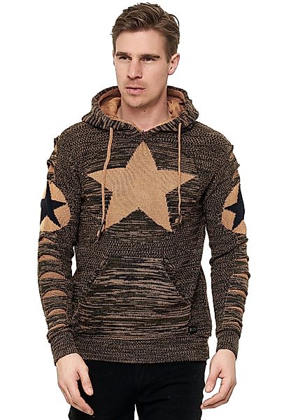 Rusty Neal Kapuzensweatshirt mit großem Stern-Design günstig online kaufen