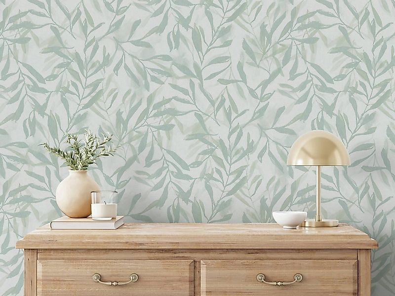 Marburg Vliestapete Tapete Leaf Luxe, geprägt, floral, moderne Vliestapete günstig online kaufen
