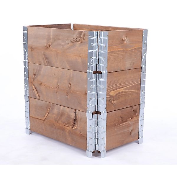 PROREGAL Hochbeetkisten GrowBox HxBxT 60x60x40cm 3 Ebenen Holz Braun günstig online kaufen
