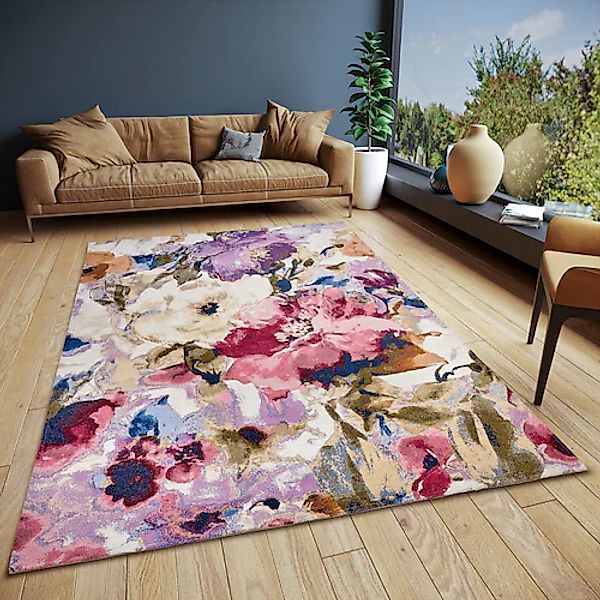HANSE Home Teppich »Atika«, rechteckig, 5 mm Höhe, Floral, Kurzflor, pflege günstig online kaufen