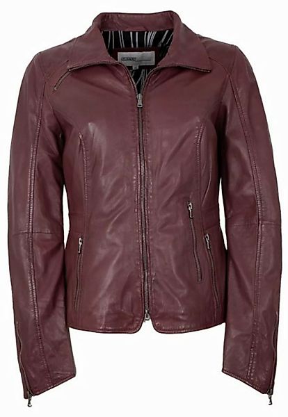 Lederjacken24 Lederjacke Enna Damen Lederjacke Lammnappa ox-red günstig online kaufen