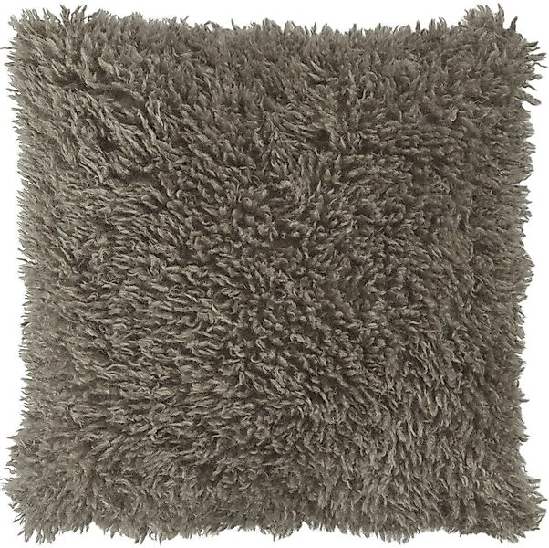 Annimuck Kissenhülle SANDER * Wunderschöne Kissenhülle Ayla taupe Kuschelfe günstig online kaufen