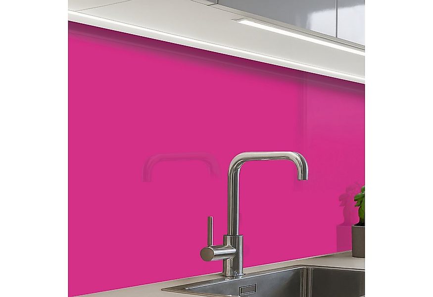 KitchenYeah Küchenrückwand selbstklebend Fuchsia - Neon - Farben, (1-tlg), günstig online kaufen