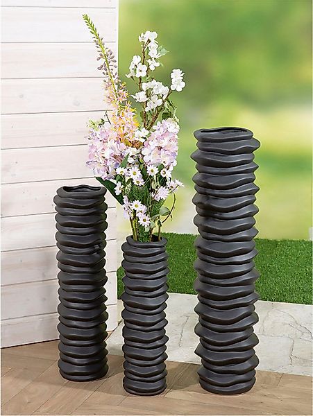 Casablanca by Gilde Bodenvase »Bodenvase "Rillo"« günstig online kaufen