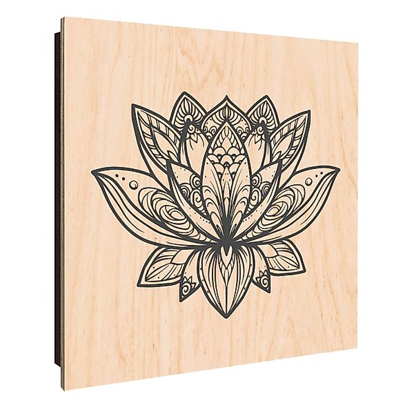 Banjado Großer Schlüsselkasten Holz 30x30cm Schwarz Scharnier Links 50 Hake günstig online kaufen
