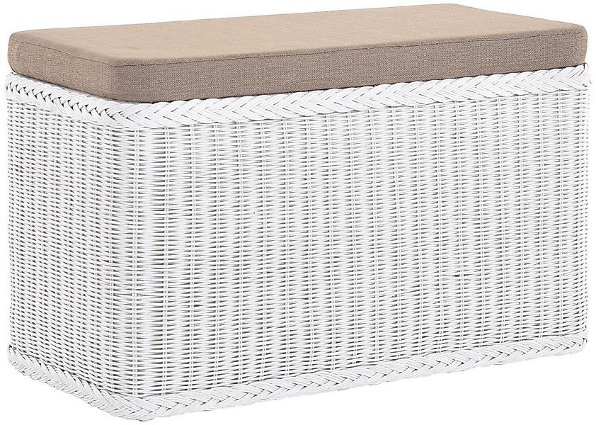 Krines Home Wäschetruhe Rechteckige Truhe Sitztruhe gepolstert mit Deckel N günstig online kaufen