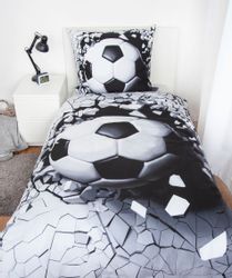 Herding Young Collection Bettwäsche "Fussball 3D" 2 Stk. tlg. günstig online kaufen