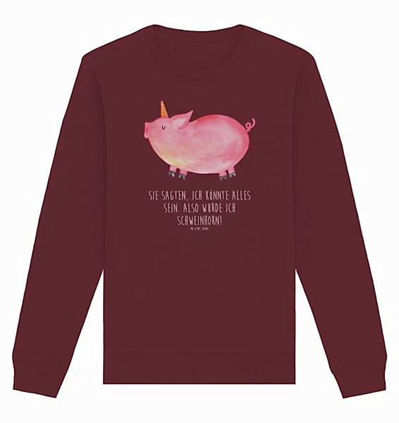 Mr. & Mrs. Panda Longpullover Größe L Einhorn Schwein - Burgundy - Geschenk günstig online kaufen