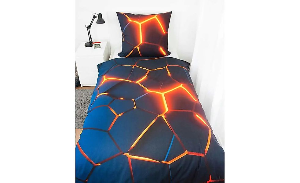 Bettwäsche-Set 3D-Effekt   ¦ mehrfarbig ¦ Maße (cm): B: 135 H: 1 Bettwaren günstig online kaufen